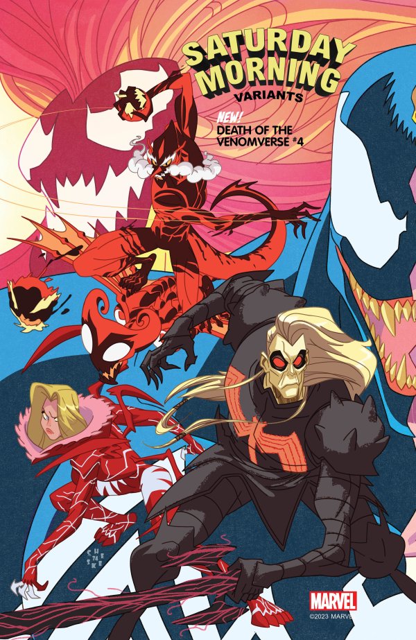 Death of the Venomverse #4-5 Set (2023) Sean Galloway Saturday Morning Connecting Variant