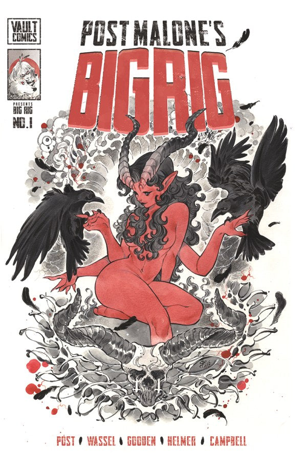 Post Malone's Big Rig #1 Cover I Peach Momoko Variant