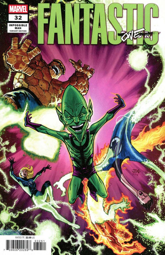 Fantastic Four #32 Joshua Cassara Impossible Man Pop-Up Variant