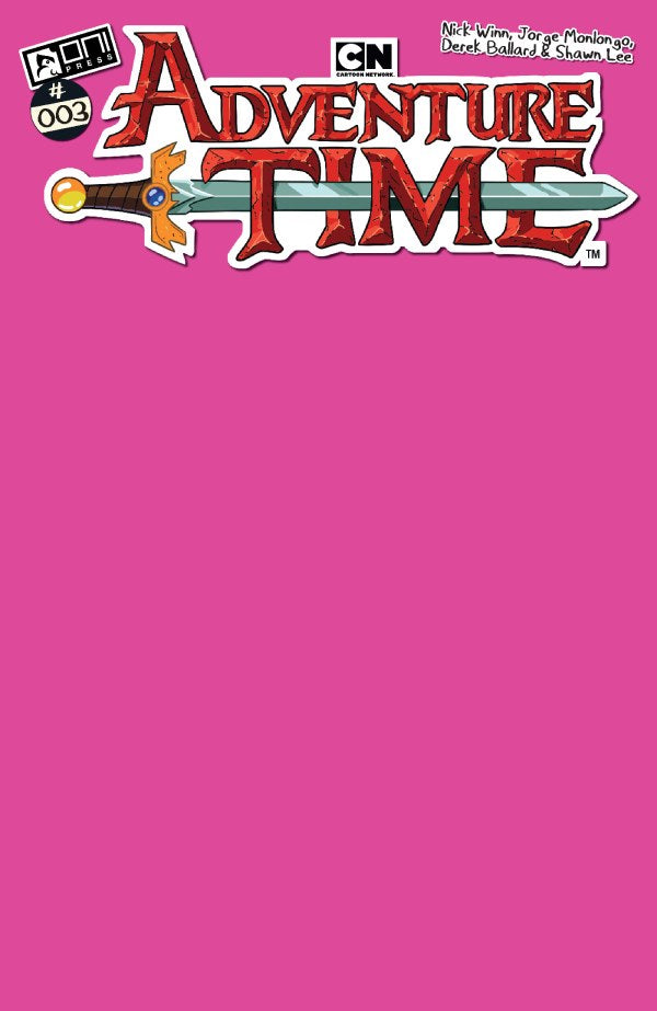 Adventure Time #3 Cover C Princess Bubblegum Pink Blank Variant