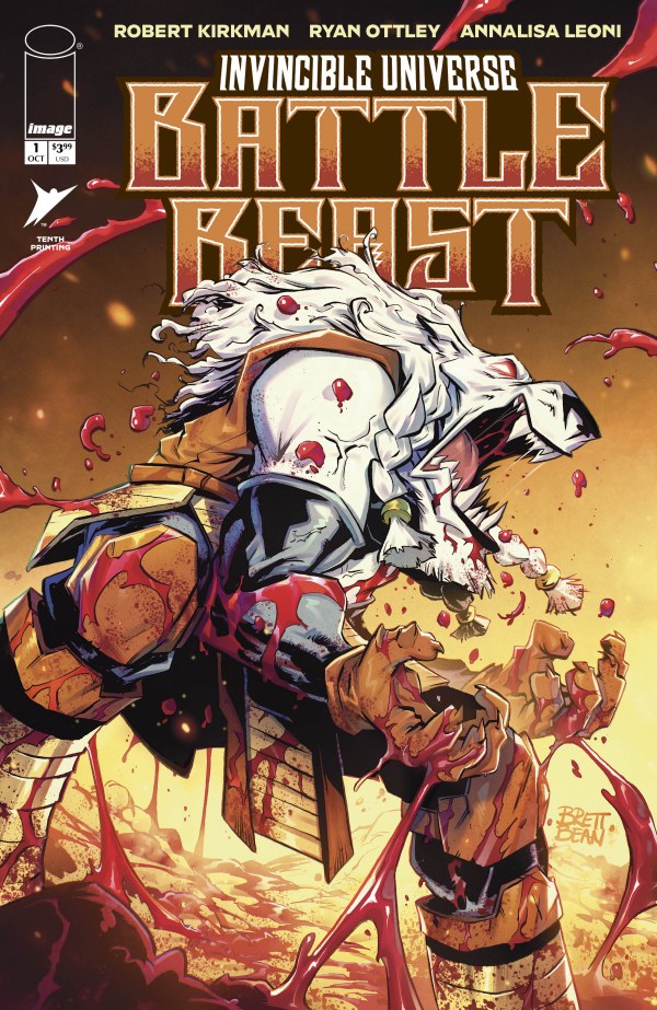 Invincible Universe: Battle Beast #1 10th Printing Brett Bean