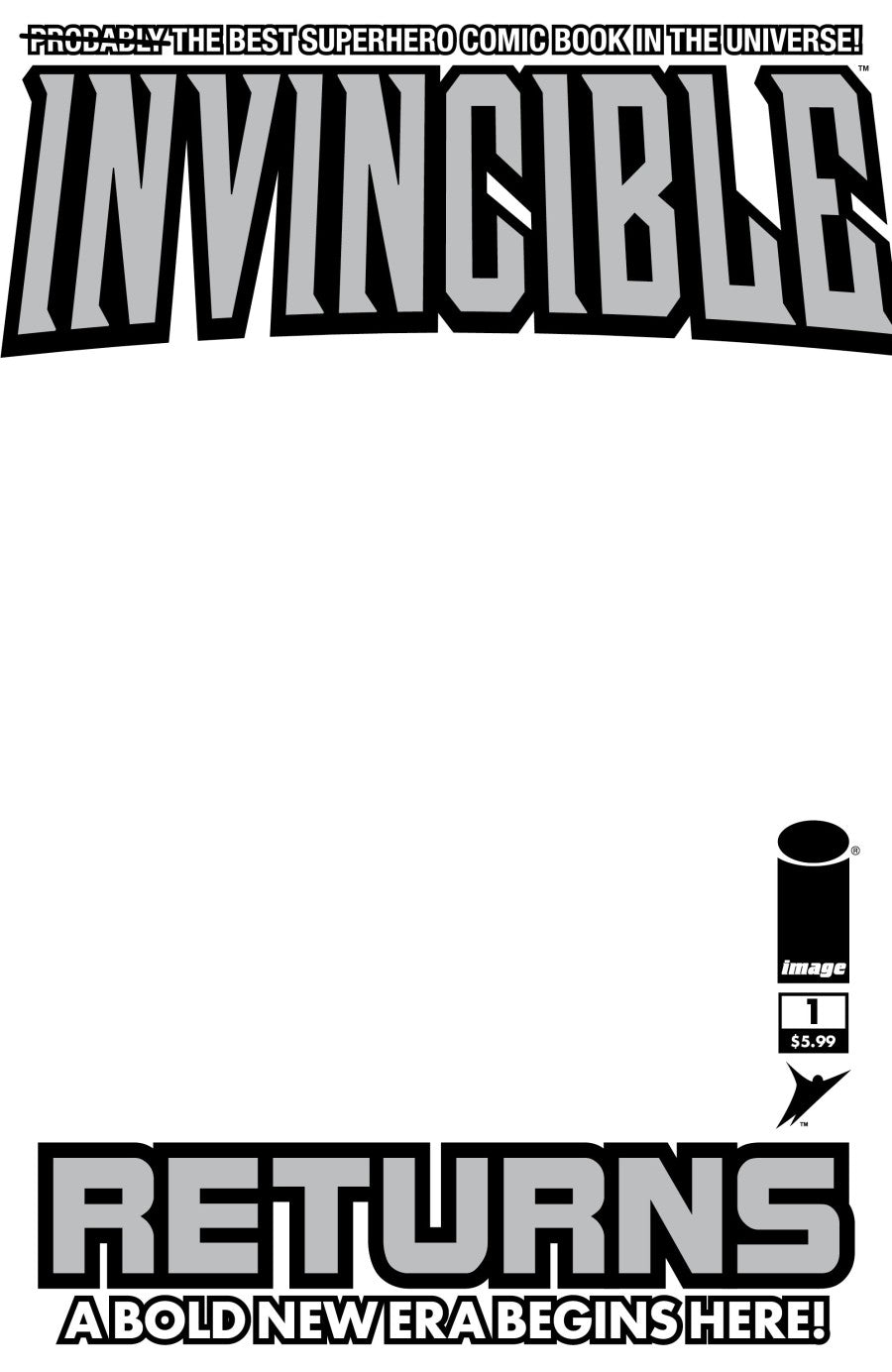 Invincible Returns #1 Facsimile Edition 2026 Blank Variant