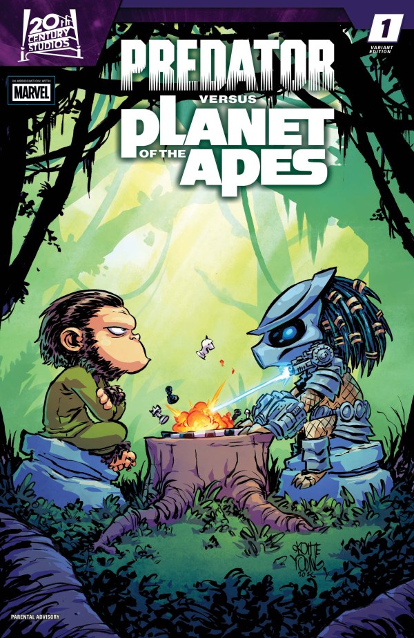 Predator vs. the Planet of the Apes #1 Skottie Young Variant