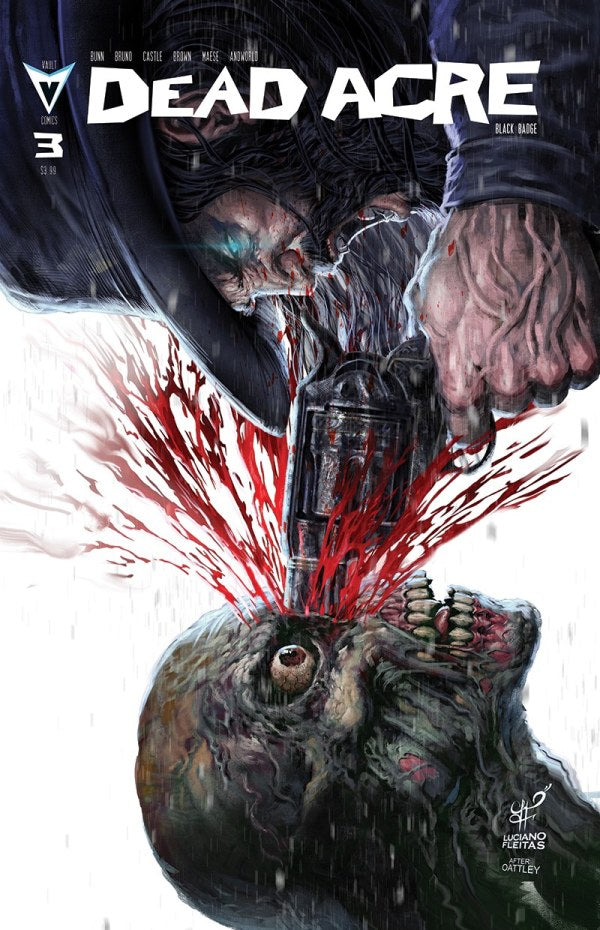 Dead Acre: Black Badge #3 Cover G Luciano Fleitas The Walking Dead Homage Variant