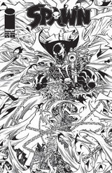 Spawn #375 Cover B Harvey Tolibao Black & White Variant