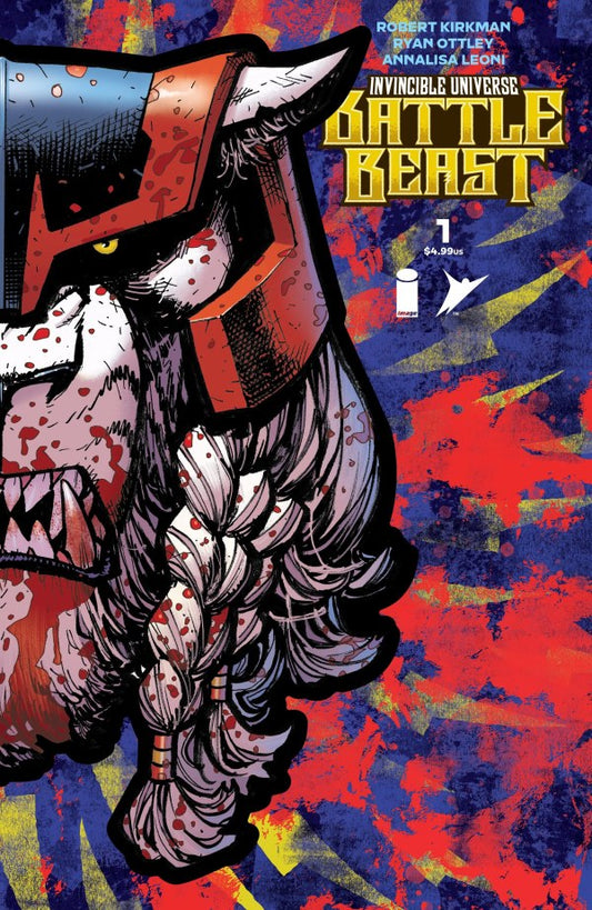 Invincible Universe: Battle Beast #1 Cover J Ryan Ottley Battle Beast Mask Die-Cut Foil Variant