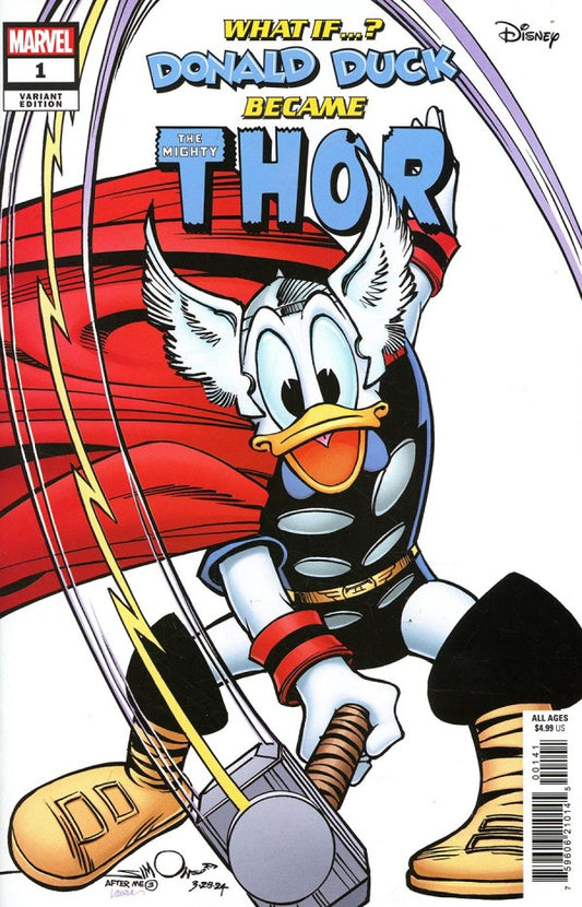 Marvel & Disney: What If…? Donald Duck Became Thor #1 Walt Simonson Variant