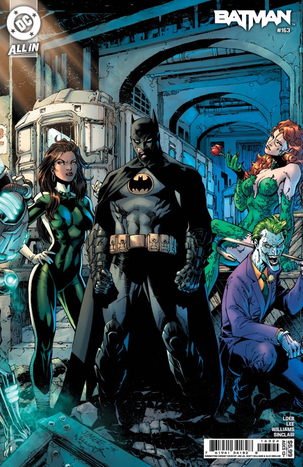 Batman #163 Cover B Jim Lee Batman Middle Alternate Color Connecting Variant