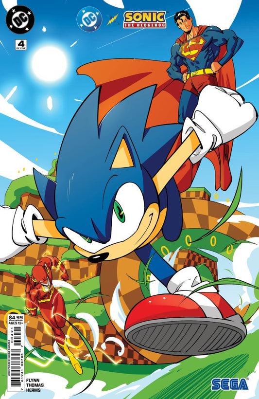 DC x Sonic the Hedgehog #4 Cover B Daniele Di Nicuolo Variant