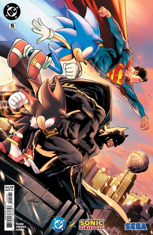 DC x Sonic the Hedgehog #5 Cover B Lucas Meyer Variant
