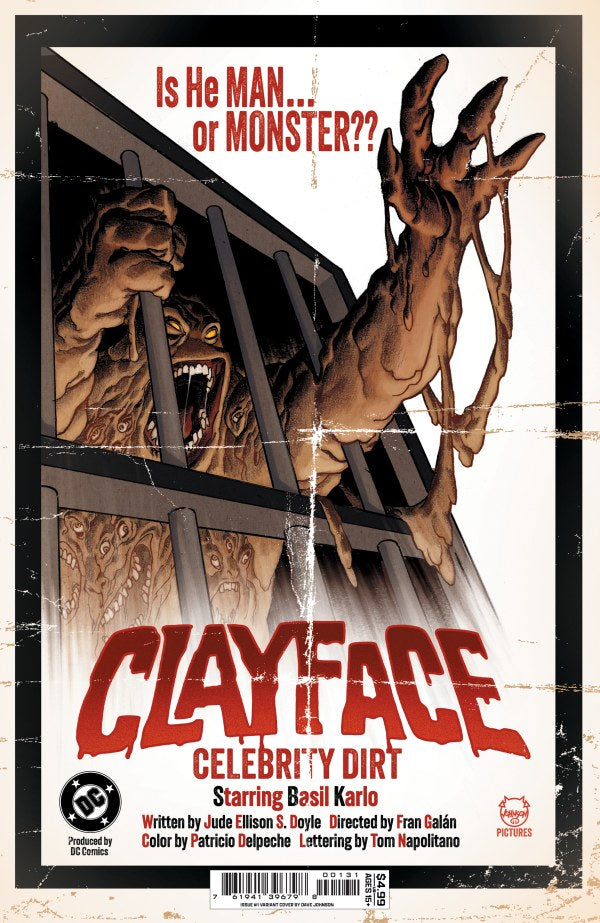 Clayface: Celebrity Dirt #1 Cover C Dave Johnson Variant