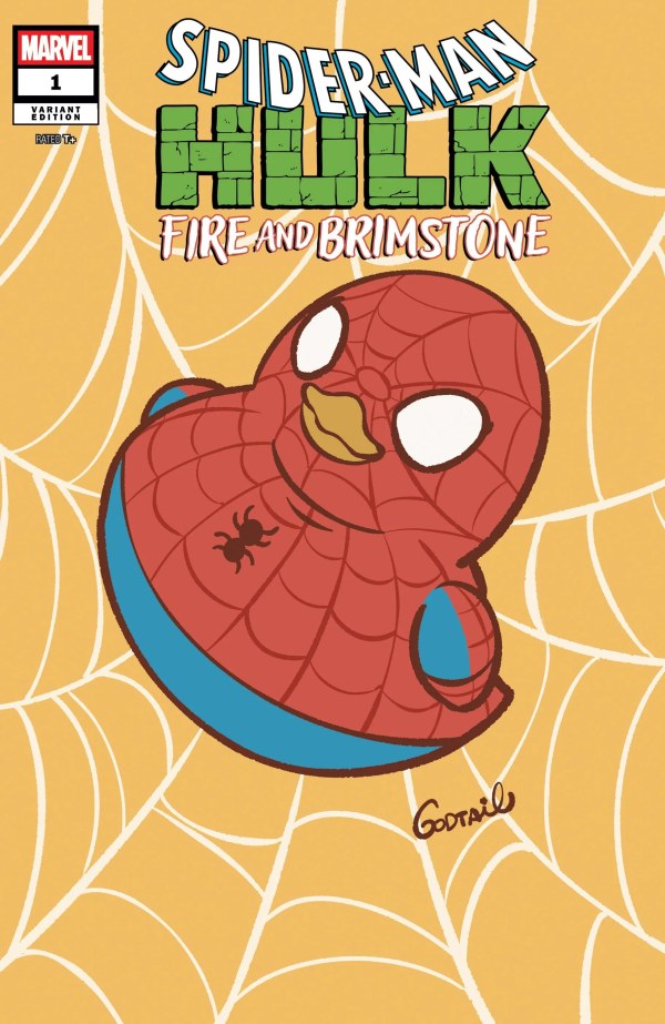 Spider-Man / Hulk: Fire and Brimstone #1 Godtail Marvel Duck Variant