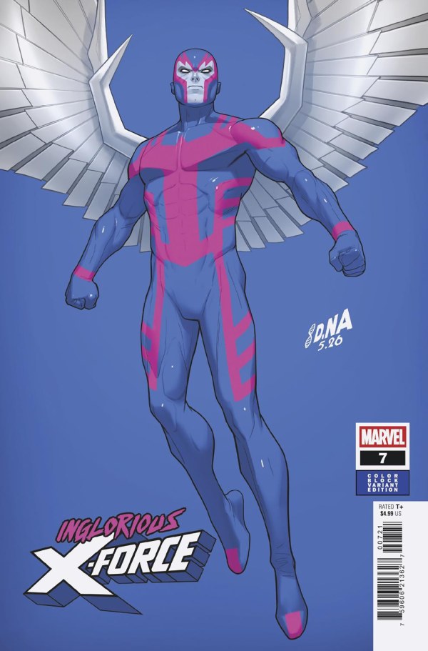 Inglorious X-Force #7 David Nakayama Color Block Blue Variant