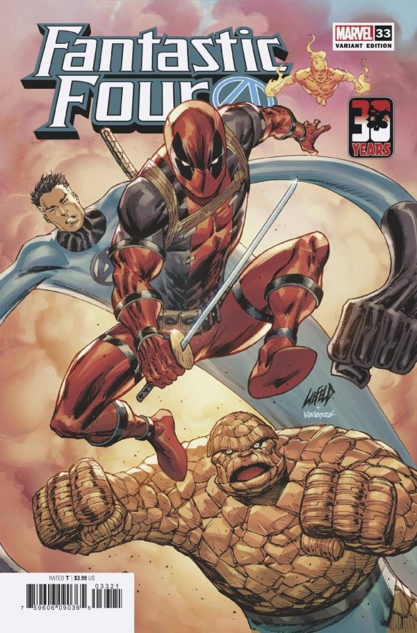 Fantastic Four #33 Rob Liefeld Deadpool 30th Anniversary Variant