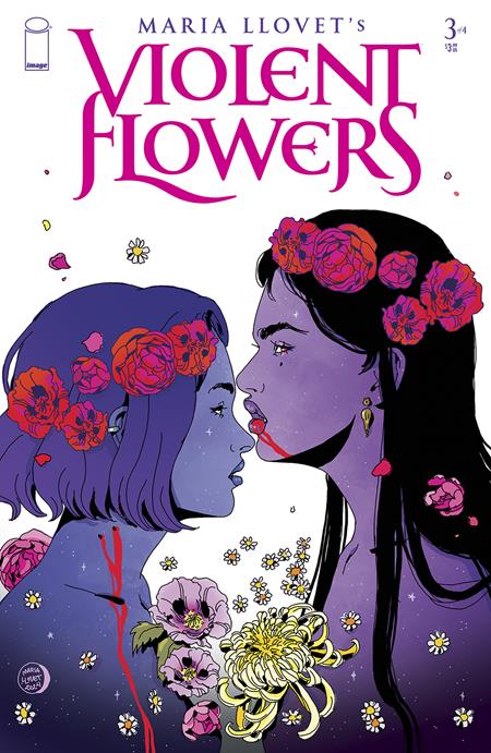 Violent Flowers #3 Cover B Maria Llovet Flower Crown Variant