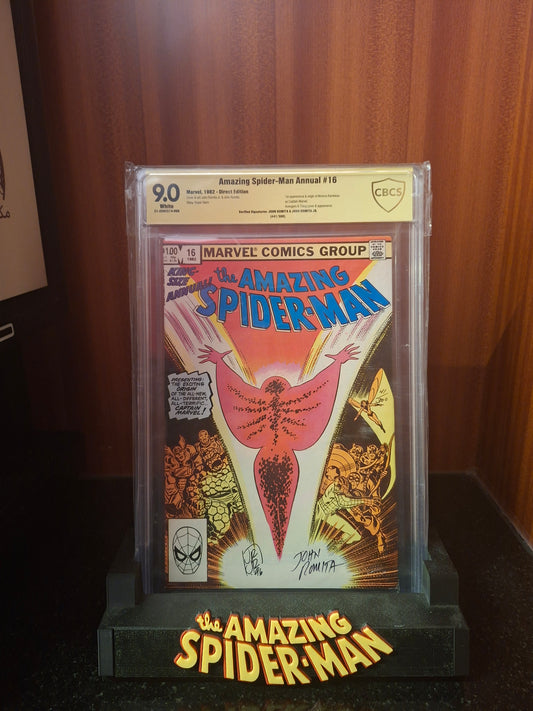 Amazing Spider-man Annual 16 CBCS 1st Appearance Monica Rambeau Verified SIGNATURES of Jon Romita & John Romita jr