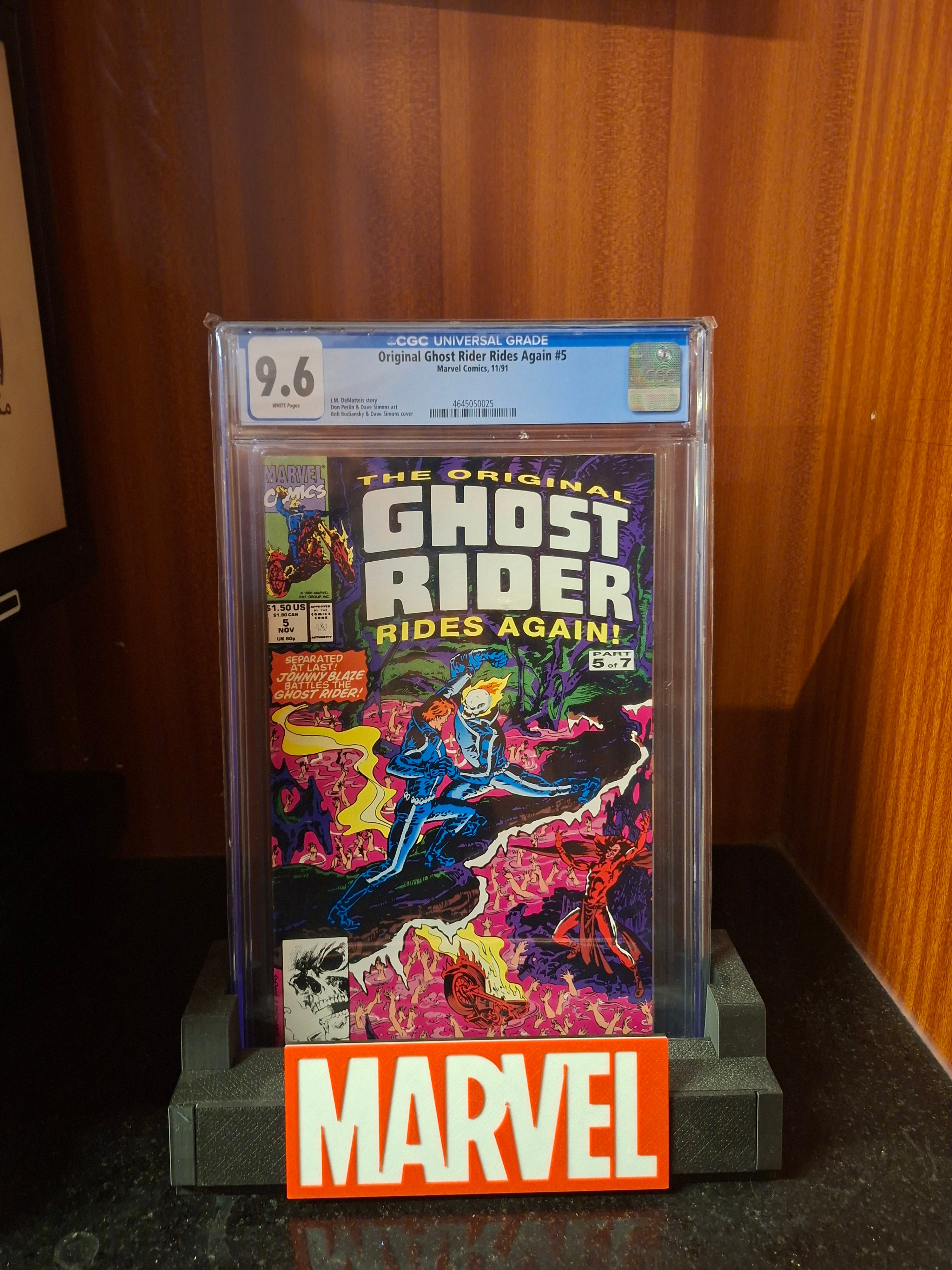 Graded Ghost Rider The Original Ghost Rider Rides Again #5 CGC Graded 9.6 – مكتبة الرفوف ...