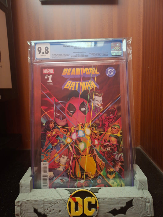 Marvel / DC: Deadpool / Batman #1 CGC 9.8 Russell Dauterman Homage Variant