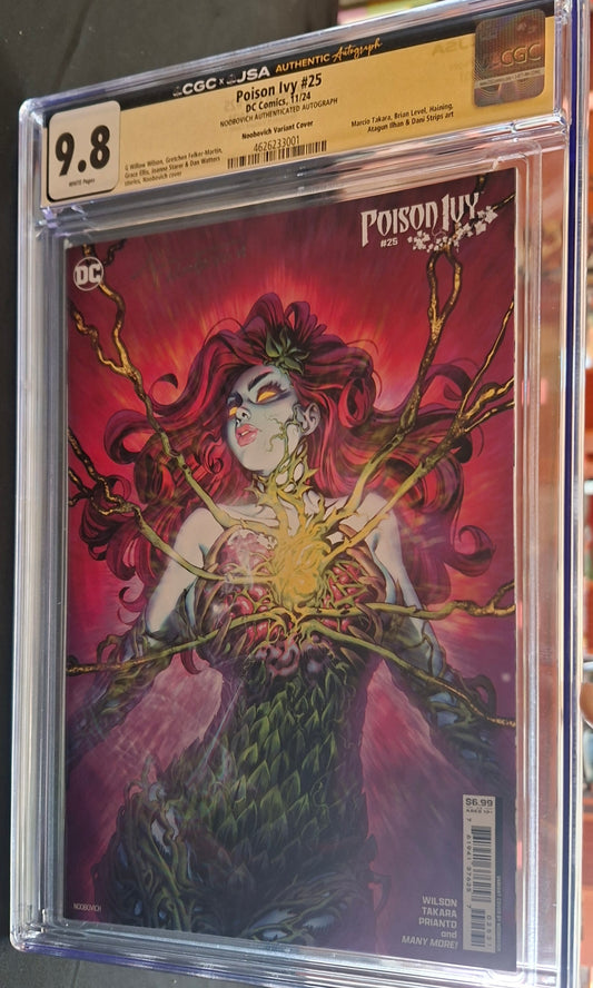 Poison Ivy #25 Cover C Noobovich Variant 9.8 GCG Signed