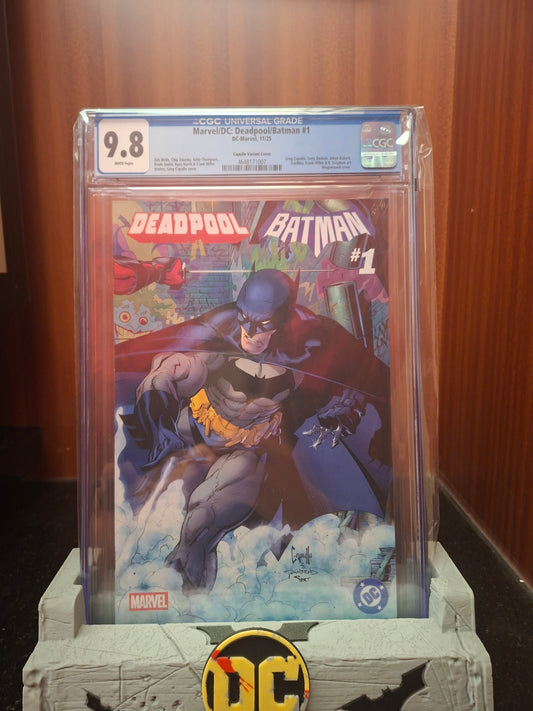 Marvel / DC: Deadpool / Batman #1 CGC 9.8 Greg Capullo Wraparound Variant