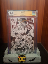 Batman #158 CGC 9.8 Cover P 1:608 Signed by Jim Lee Black & White Connecting Virgin Variant
