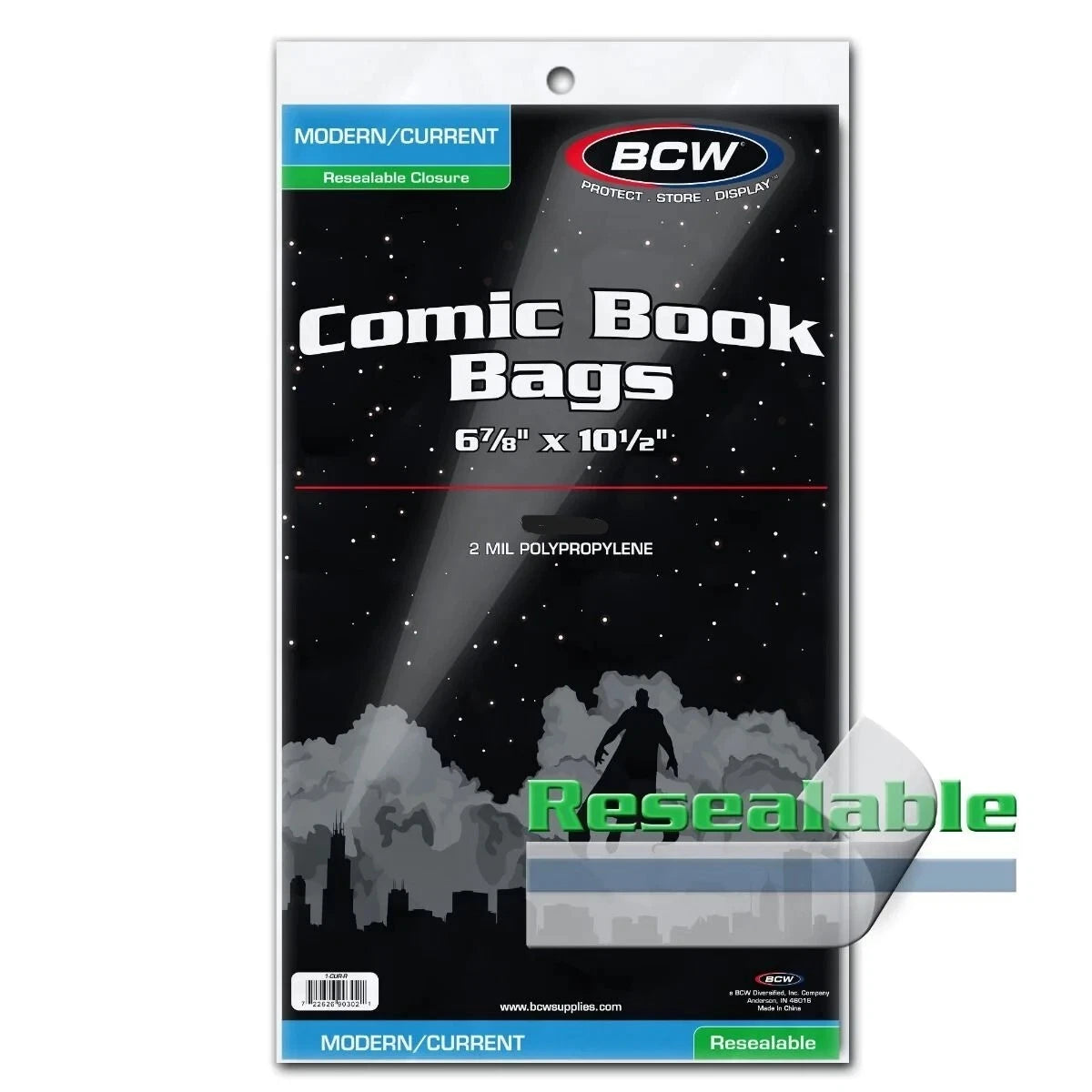 PREMADE RESEALABLE CURRENT BAG AND BOARD (50 PACK)