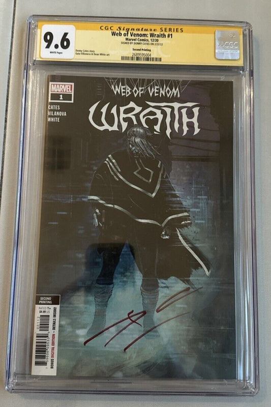 Web of Venom: Wraith #1 2nd Printing CGC 9.6 Signed by Donny Cates